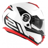 Capacete Givi  Articulado Com Óculos Solar Interno X21 Spirit Brilhoso - Branco/ Preto/ Vermelho