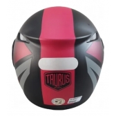 Capacete Taurus Articulado Zarref New Neon – Preto Fosco / Rosa
