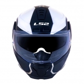 Capacete Ls2 Articulado Com Óculos Solar Interno Scope Arch -  Branco