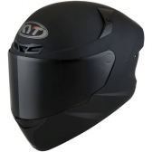 Capacete  Kyt Fechado Tt Course Plain Matt Black - Preto Fosco