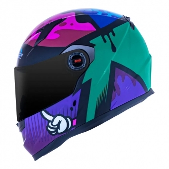 Capacete Ls2 Fechado Classic Ff358 Masterpiece -  Azul