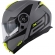 Capacete Givi Articulado Com Óculos Solar Interno X21 Spirit   - Cinza Fosco/ Preto/ Amarelo