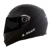 Capacete Ls2 Fechado Classic Ff358 Monocolor - Preto Fosco