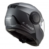 Capacete Ls2 Articulado Com Óculos Solar Interno Scope Monocolor - Cinza Fosco Titanium