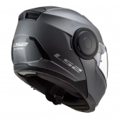 Capacete Ls2 Articulado Com Óculos Solar Interno Scope Monocolor - Cinza Fosco Titanium