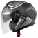 Capacete Givi Aberto Com Óculos Solar Interno X22 Planet Hyper - Preto Fosco/Cinza/Prata