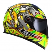 Capacete Ls2 Fechado Classic Alex Barros - Amarelo