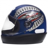 Capacete Taurus Fechado Fórmula 1r Grafic - Azul