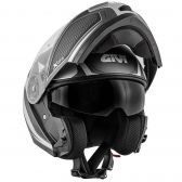 Capacete Givi Articulado  X21 Shiver Escamoteavel Robocop C/ Óculos - TITANIUM / PRATA FOSCO