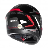 Capacete Peels Fechado  Spike Lup - Preto / Vermelho