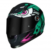 Capacete Ls2 Fechado  Classic Ff358 Tribal -  Verde