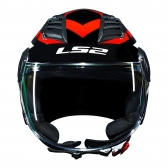 Capacete Ls2 Aberto  Airflow Starwar – Branco /vermelho