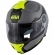 Capacete Givi Articulado Com Óculos Solar Interno X21 Spirit   - Cinza Fosco/ Preto/ Amarelo