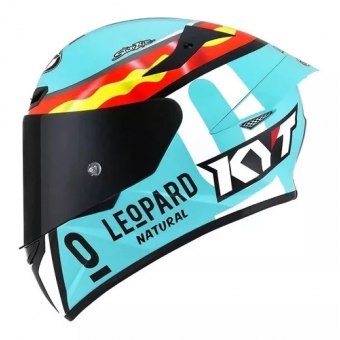Capacete  Kyt Fechado Tt Course Jaume Masia Leopard Replica - Azul