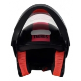 Capacete Taurus Articulado Zarref New Neon – Preto Fosco / Rosa