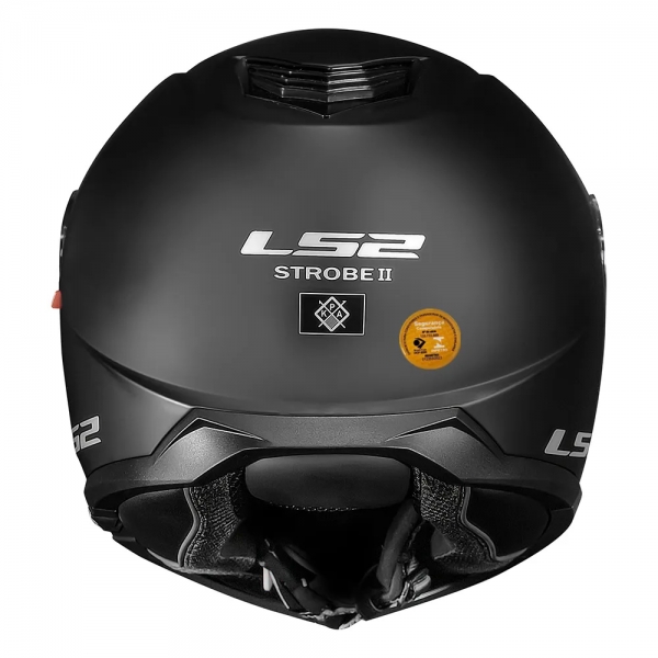 Capacete Ls2 Articulado Com Óculos Solar Interno Strobe Ii Monocolor -  Preto Fosco