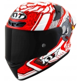 Capacete  Kyt Fechado Tt Course Super Mario Replica - Branco / Vermelho