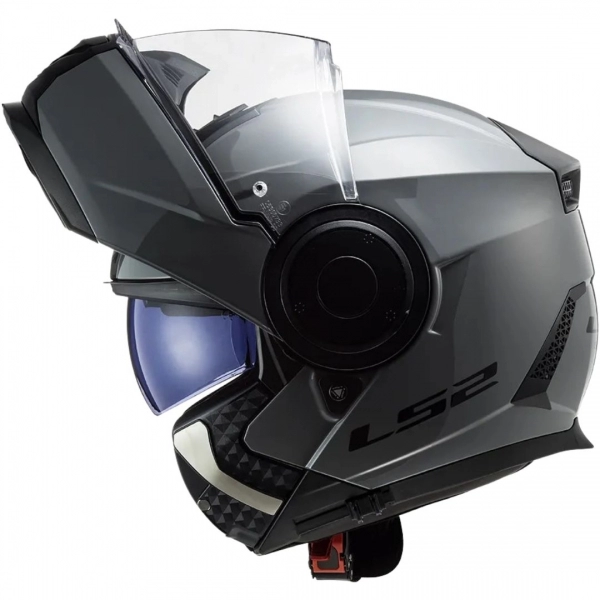 Capacete Ls2 Articulado Com Óculos Solar Interno Scope Monocolor - Nardo Grey