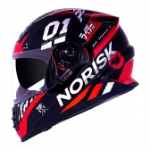 Capacete Norisk Fechado  Soul Advance Tokyo - Vermelho