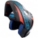 Capacete Taurus Articulado Zarref New Neon –Preto Fosco / Azul / Laranja