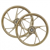 Roda Liga Leve Mod. 160 EX 5 P Titan 150 / Fan ESD 2004 a 2013 - Scud - Dourada