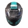 Capacete Taurus Articulado Zarref New Neon – Preto Fosco / Azul / Magenta