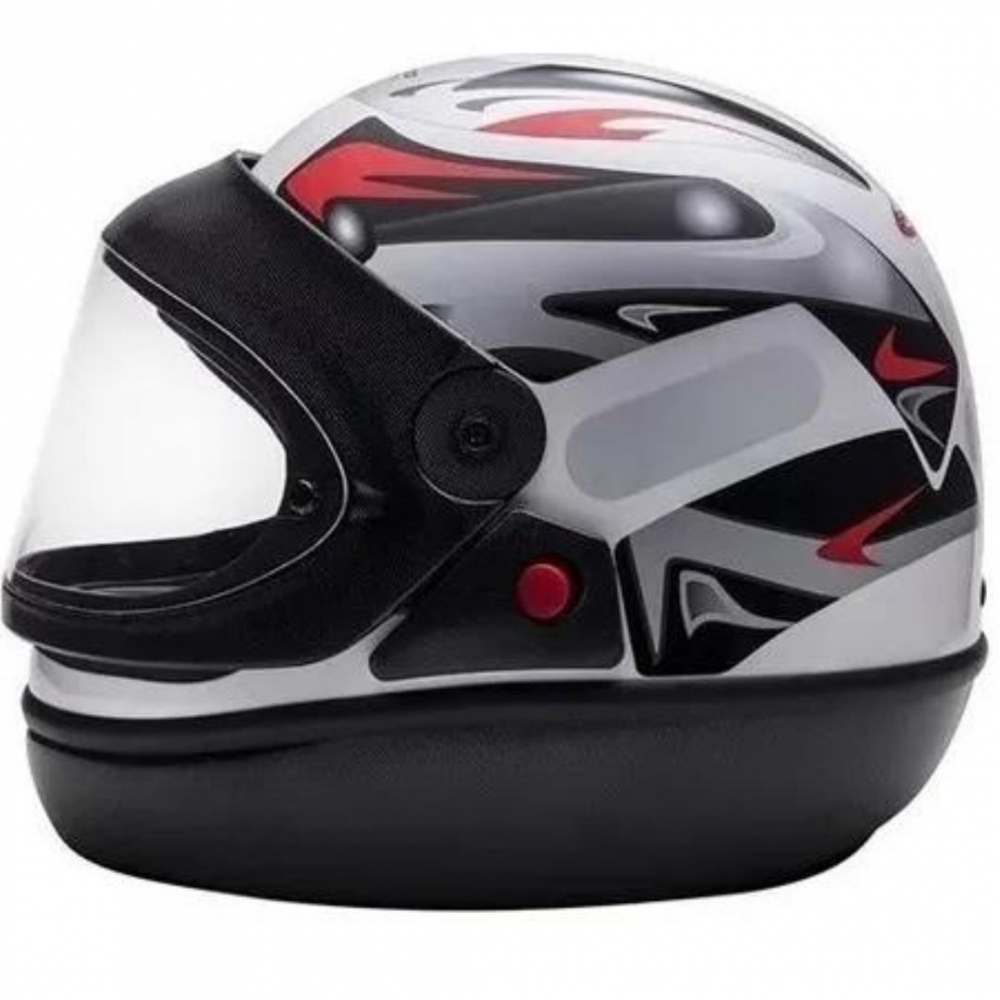 Capacete Taurus Fechado San Marino Grafic  - Branco