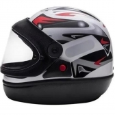 Capacete Taurus Fechado San Marino Grafic  - Branco