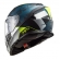 Capacete Ls2 Fechado Com Óculos Solar Interno Ff800 Storm Sprinter - Matt Black / Silver / Cobalt