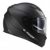 Capacete Ls2 Fechado Com Óculos Solar Interno Stream Monocolor - Preto Fosco