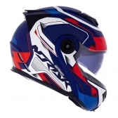 Capacete Norisk Articulado  Route Ff345 Speedmax – Azul Fosco/Branco