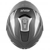 Capacete Givi Articulado  X21 Shiver Escamoteavel Robocop C/ Óculos - TITANIUM / PRATA FOSCO
