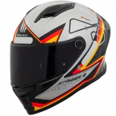 Capacete Mt Fechado Capacete Mt Stinger 2 Grand Prix C1 Alemanha -  Branco /  Vermelho / Preto