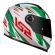 Capacete Ls2 Fechado  Classic Draze -  Branco / Verde / Vermelho