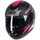 Capacete Peels Fechado  Spike Motion - Preto Fosco / Rosa