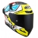 Capacete  Kyt Fechado Tt Course 98 Bomb Replica - Branco / amarelo