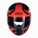 Capacete Peels Fechado  Spike New Ghost -  Preto Fosco / Vermelho