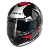 Capacete Peels Fechado  Spike Lup - Preto / Vermelho