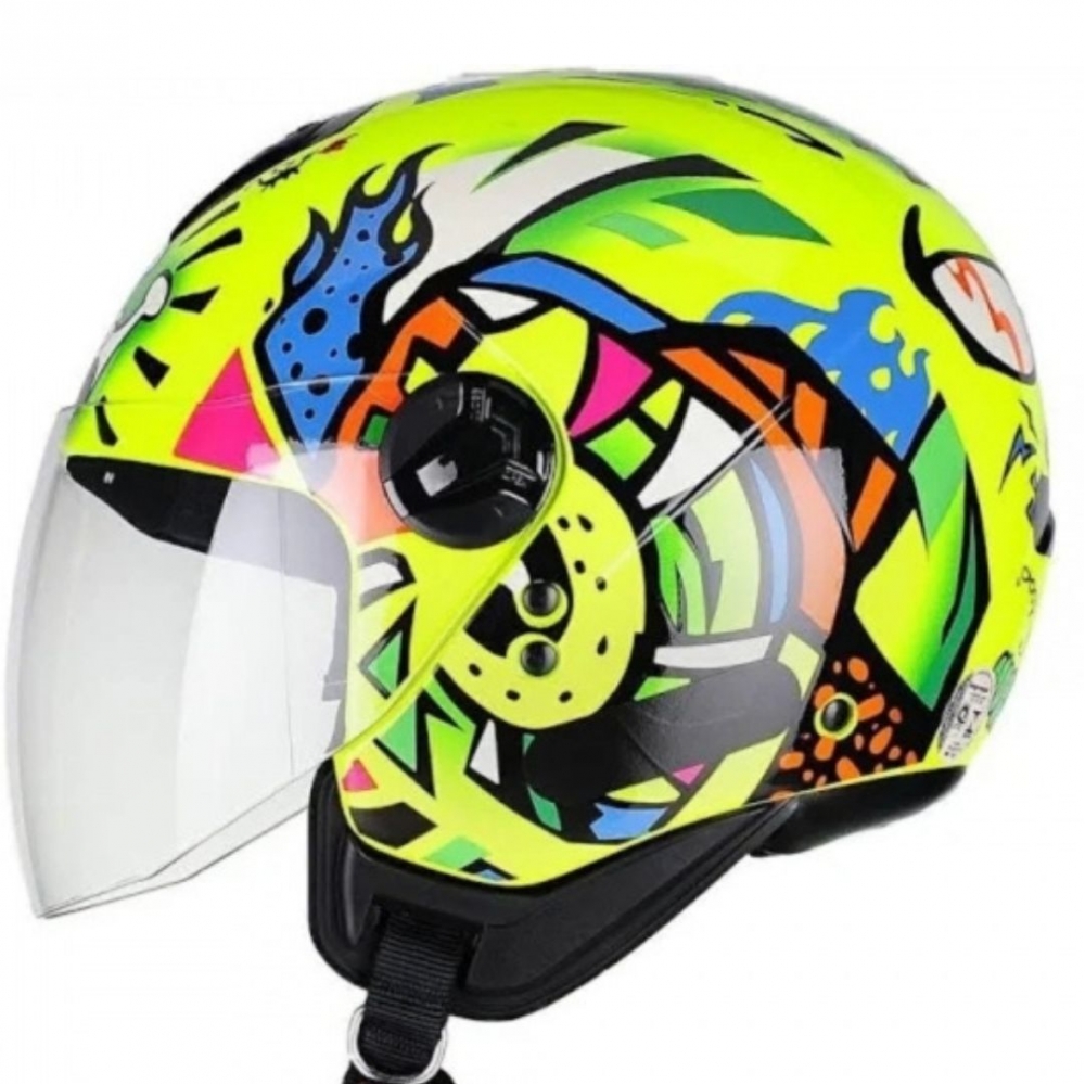 Capacete Peels Aberto Freeway King - Amarelo Fluor
