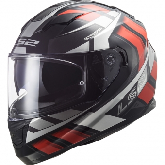 Capacete Ls2 Fechado Com Óculos Solar Interno Stream Loop  - Vermelho