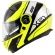 Capacete Articulado Givi X21 Globe Escamoteavel Robocop C/ Óculos - PRETO/ AMARELO FLUOR/ PRATA