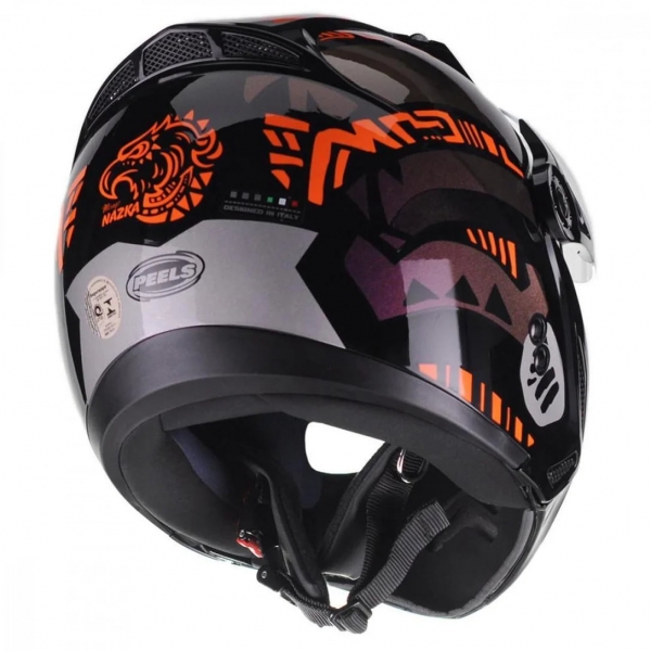 Capacete Peels Aberto Com óculos Solar Interno Mirage Nazka - Preto Brilhoso / Camaleão
