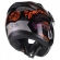 Capacete Peels Aberto Com óculos Solar Interno Mirage Nazka - Preto Brilhoso / Camaleão