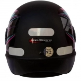 Capacete Taurus Fechado Fórmula 1r Storm  - Preto Fosco / Rosa