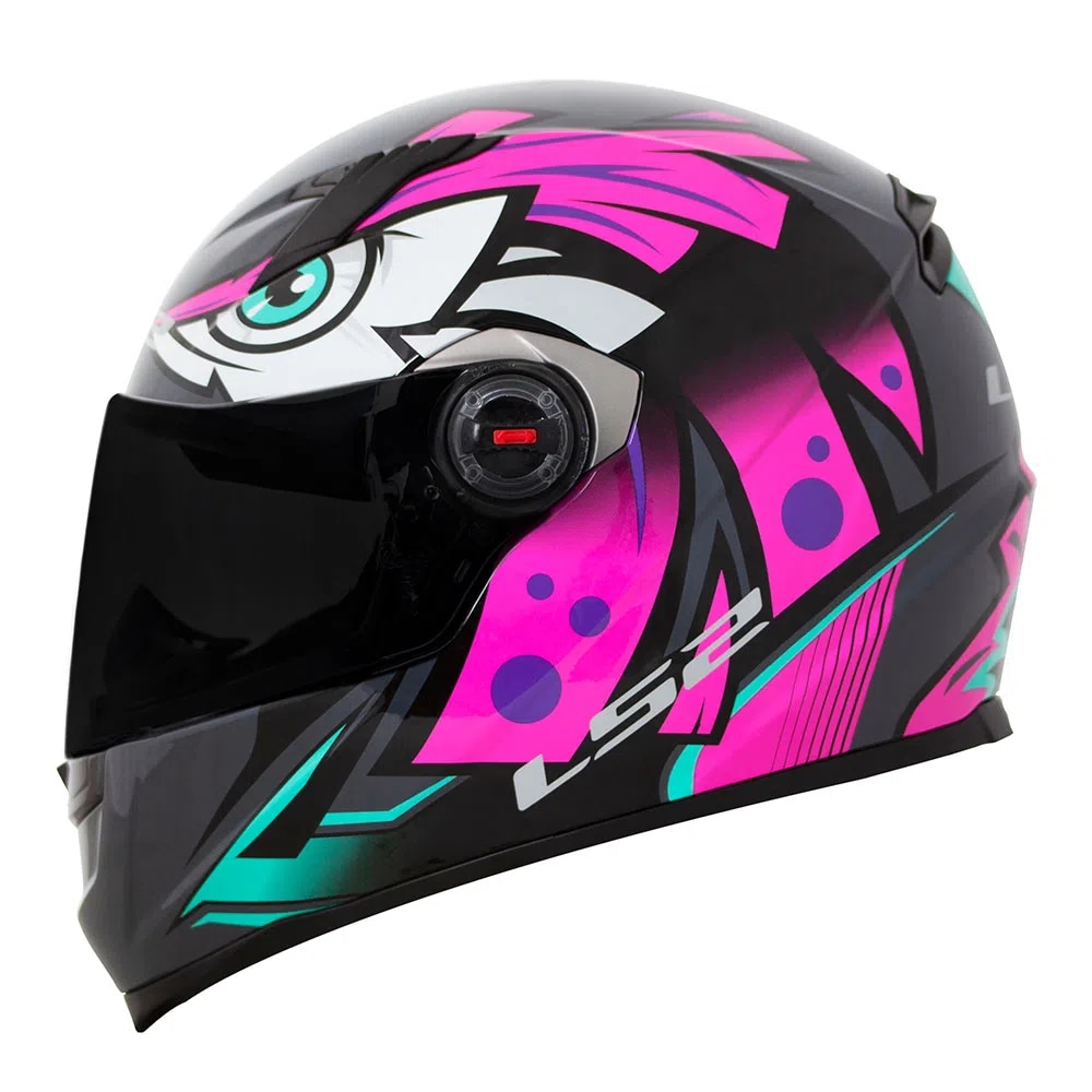 Capacete Ls2 Fechado  Classic Tribal - Rosa