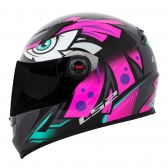 Capacete Ls2 Fechado  Classic Tribal - Rosa