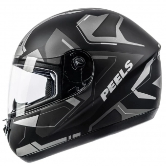 Capacete Peels Fechado  Spike Lup - Preto / Grafite