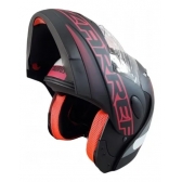 Capacete Taurus Articulado Zarref New Neon – Preto Fosco / Rosa