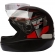 Capacete Taurus Fechado Fórmula 1r Neo  - Preto Fosco / Vermelho