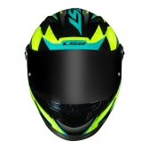 Capacete Ls2 Fechado  Classic Draze -  Preto / Amarelo / Verde